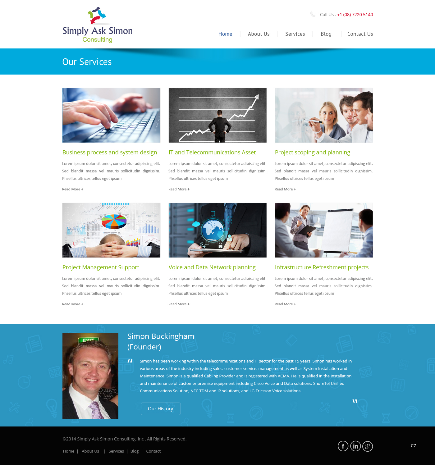 Diseño Web por pb para Simply Ask Simon Consulting | Diseño #4870829