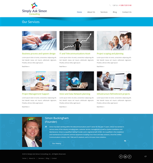 Web Design by pb for Simply Ask Simon Consulting | Design: #4870829