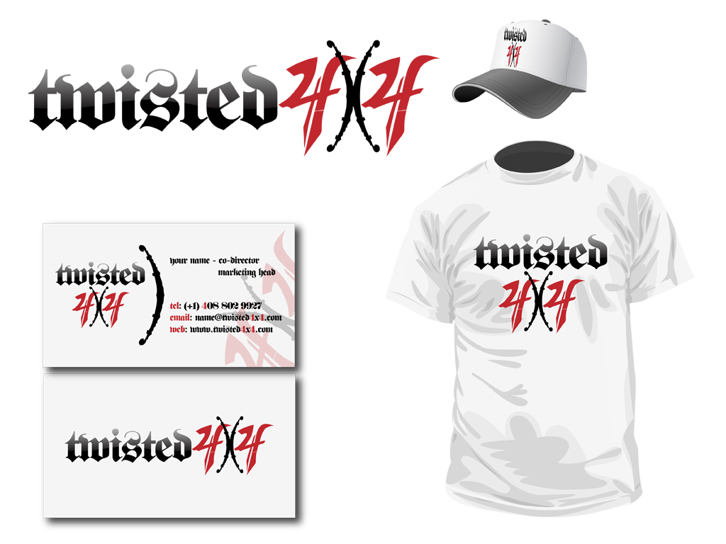 Logo Design by HyperTime Studio for Twisted4x4 | Design #215529