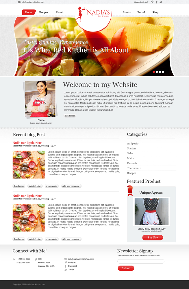 Wordpress Design by Chikki for this project | Design #4176575
