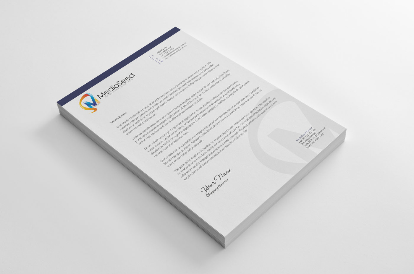 Letterhead Design by HYPdesign for this project | Design #1113908