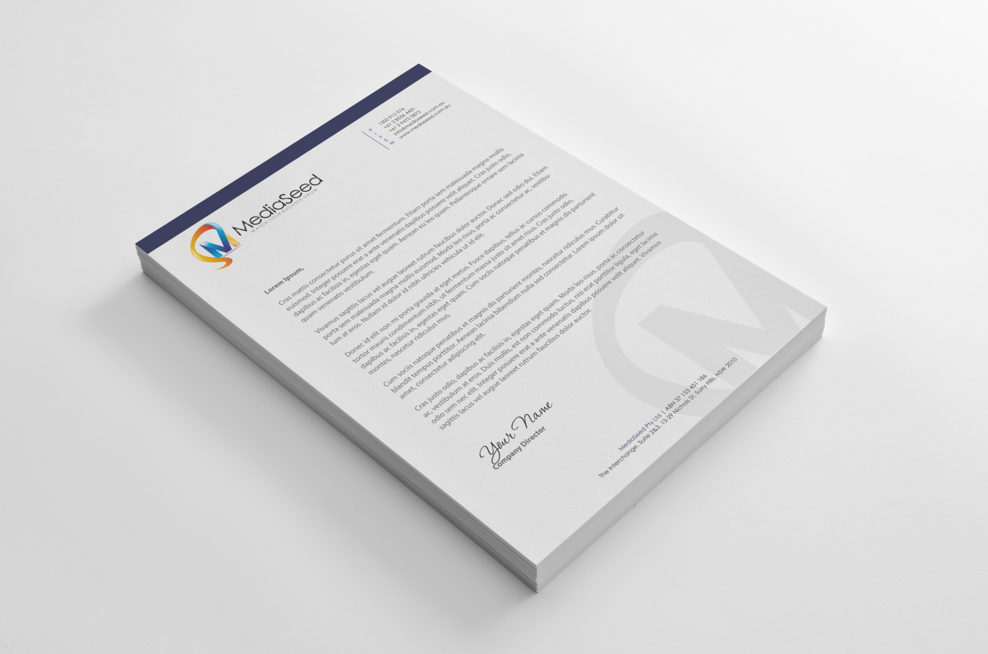 Letterhead Design by HYPdesign for this project | Design: #1115280