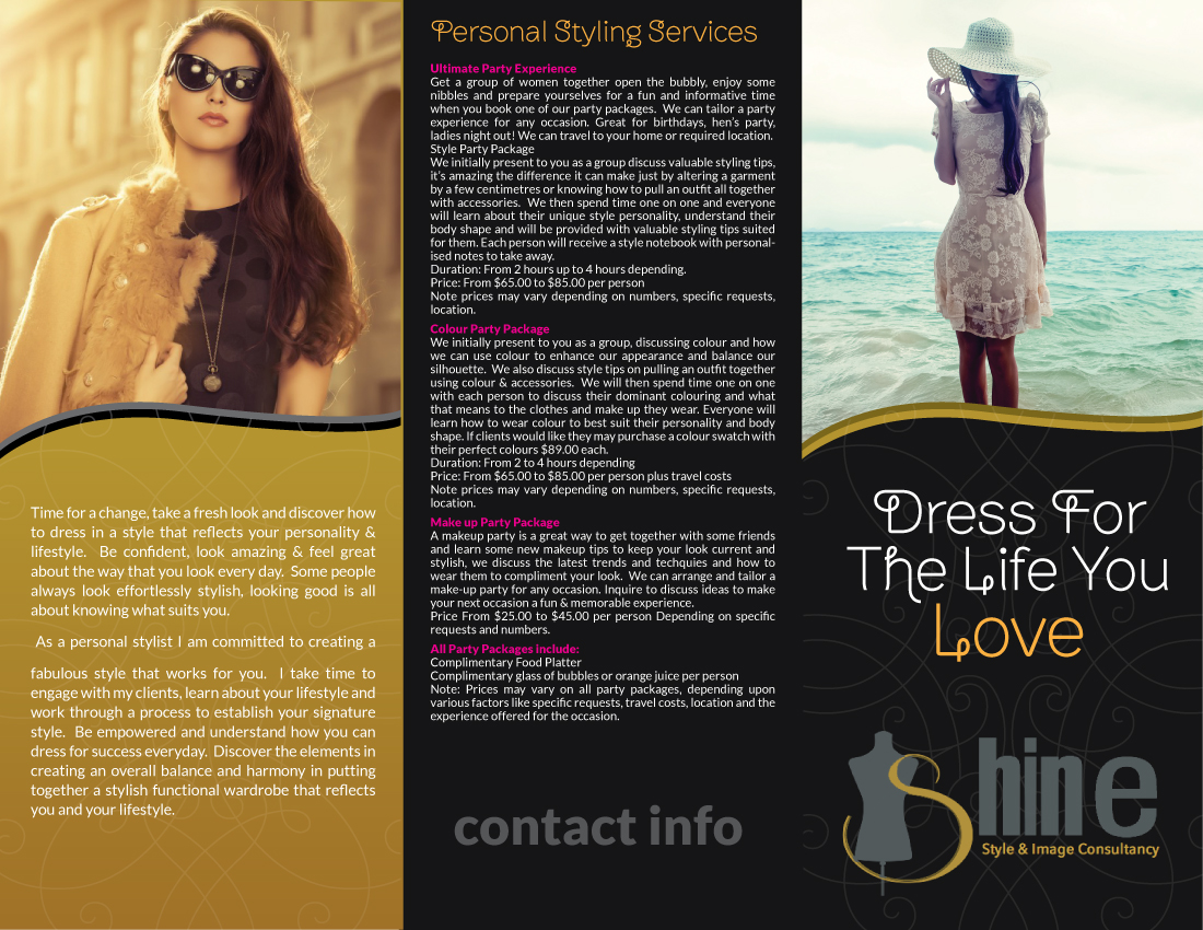 Brochure Design by JCR for Shine | Design #4093081