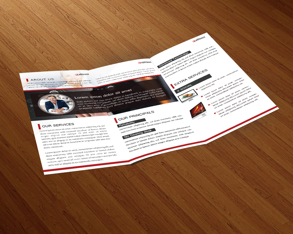Brochure Design by Seema Gupta for xDirect Global Solutions pvt ltd. | Design #4107204