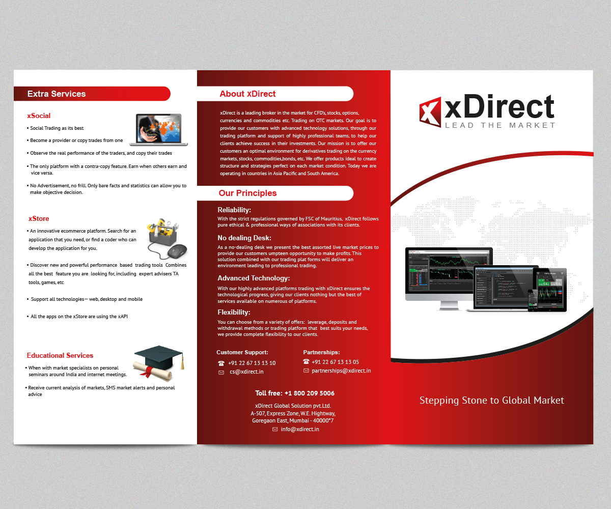Brochure Design by Shabnum Khan for xDirect Global Solutions pvt ltd. | Design #4202158