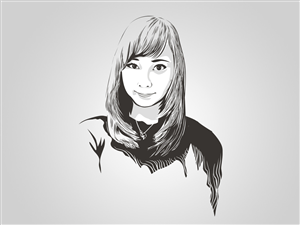 Girls portrait | Illustration Design by Voltage Gated