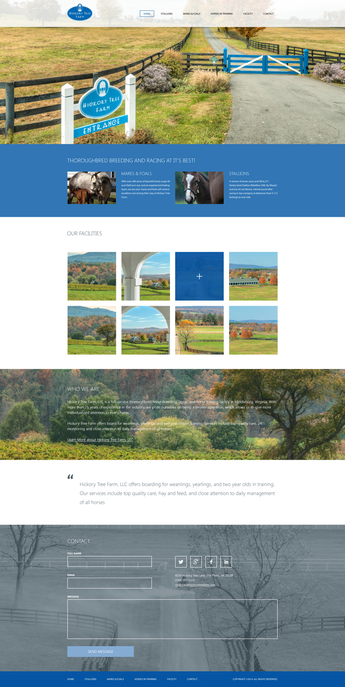 Web Design by Lauren for Hickory Tree Farm | Design #4044428