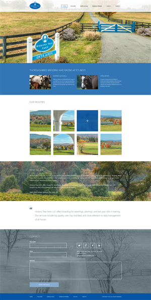 Hickory Tree Farm | Web Design by Lauren