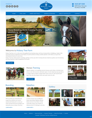 Web Design par pb pour Hickory Tree Farm | Design #4052931
