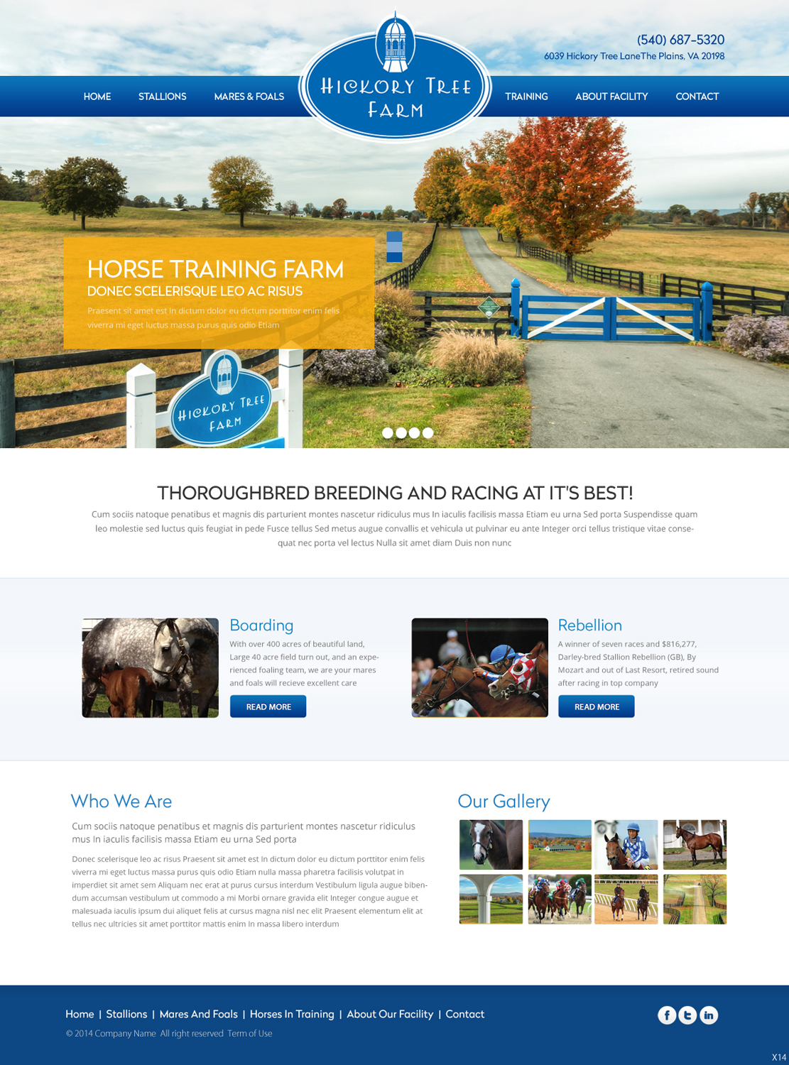 Diseño Web por pb para Hickory Tree Farm | Diseño #4052946