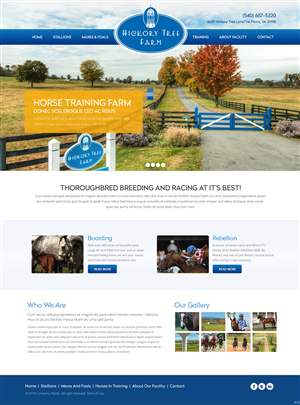 Web Design by pb for Hickory Tree Farm | Design: #4052946