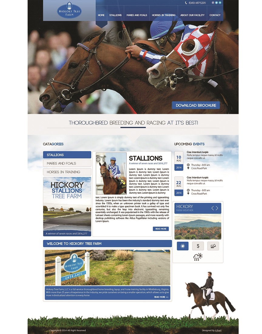 Web-Design von iLibart für Hickory Tree Farm | Design #4065278