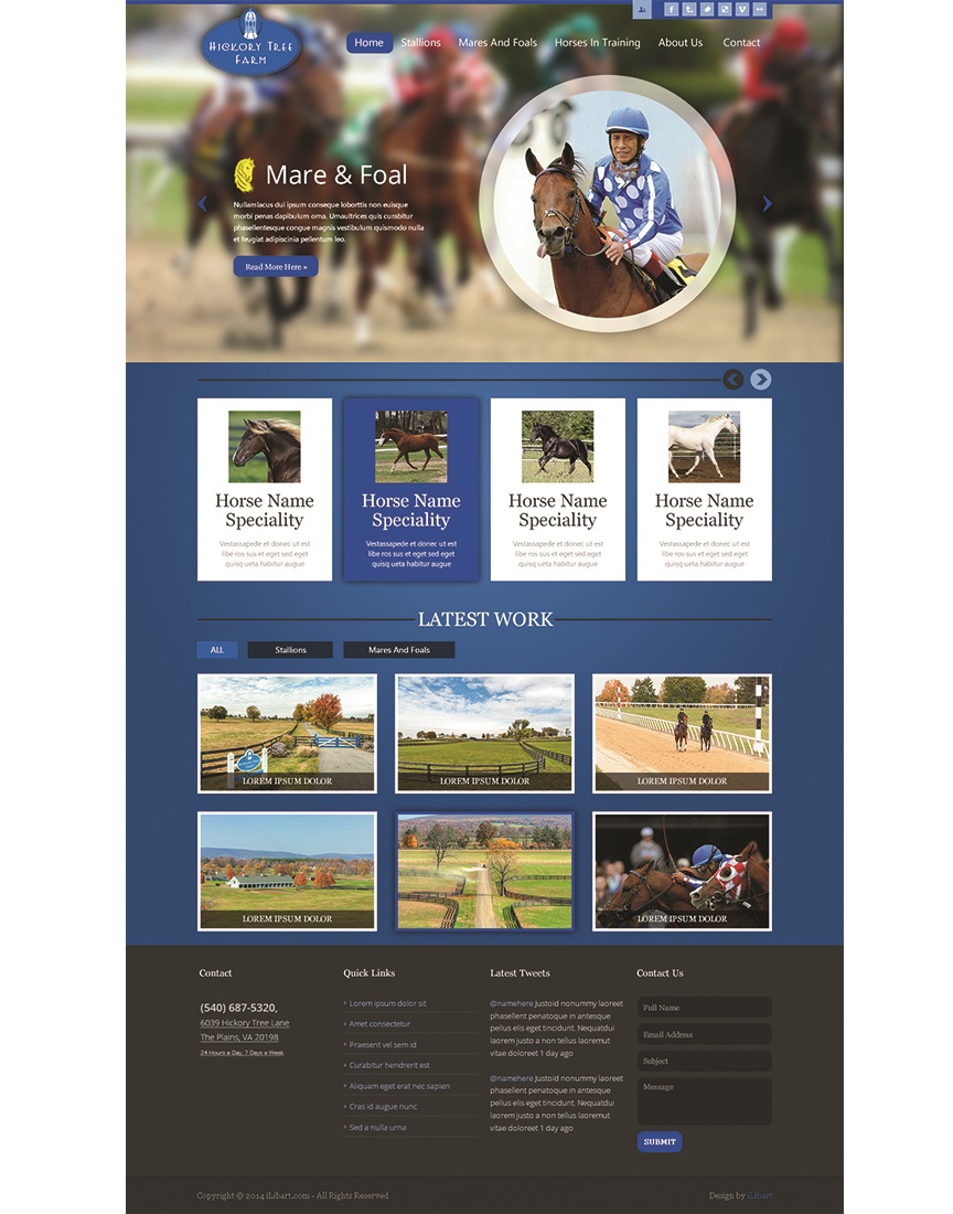 Web Design par iLibart pour Hickory Tree Farm | Design #4065283