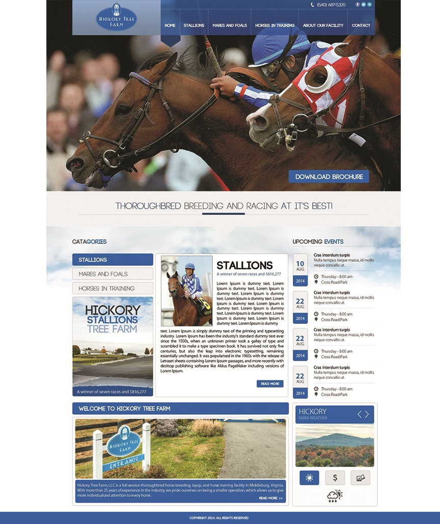 Web Design by iLibart for Hickory Tree Farm | Design #4073192