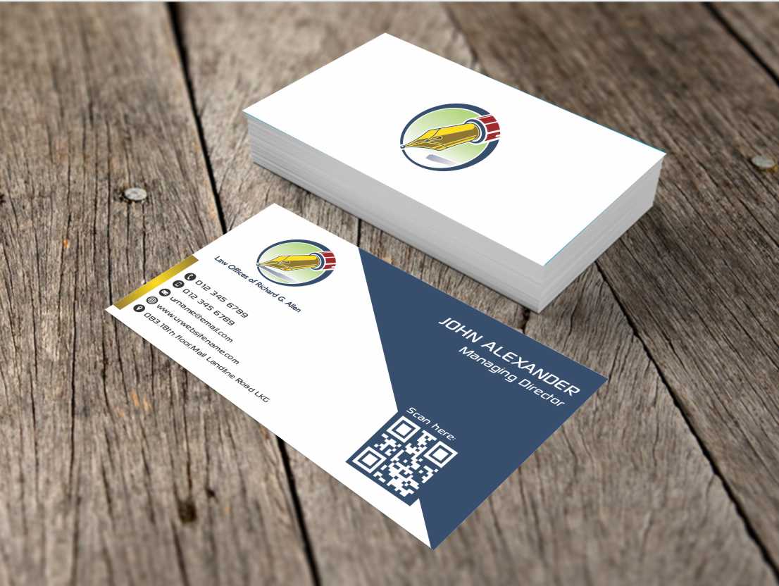 Design de Carte de Visite par AwsomeD pour Law Offices of Richard G. Allen | Design #4037929