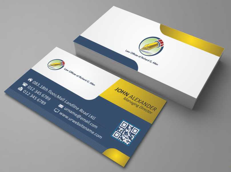 Design de Carte de Visite par AwsomeD pour Law Offices of Richard G. Allen | Design #4037931