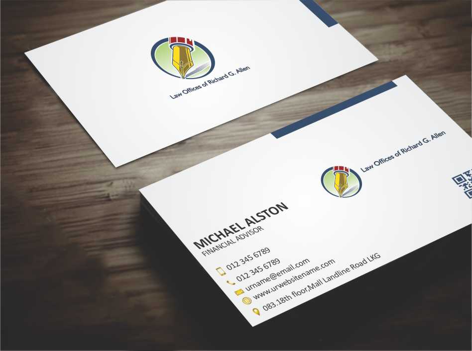 Design de Carte de Visite par AwsomeD pour Law Offices of Richard G. Allen | Design #4037934