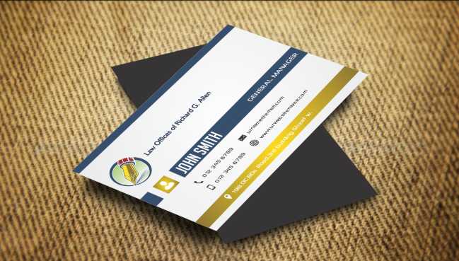 Diseño de Tarjeta de Presentación por AwsomeD para Law Offices of Richard G. Allen | Diseño #4037939