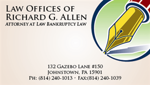 Visitenkarten-Design von mpepe für Law Offices of Richard G. Allen | Design #4055763
