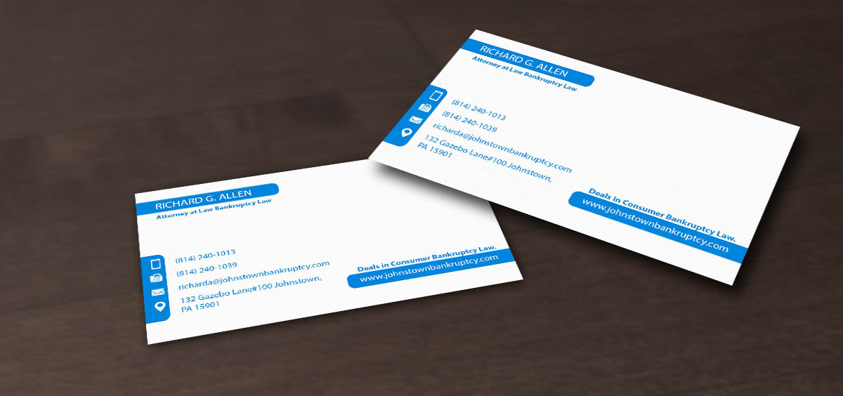 Business Card Design by Pointless Pixels India for Law Offices of Richard G. Allen | Design #4034455