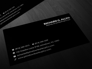 Diseño de Tarjeta de Presentación por Pointless Pixels India para Law Offices of Richard G. Allen | Diseño: #4034637