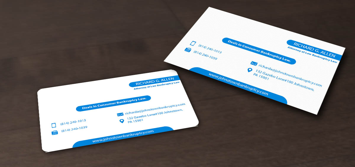 Diseño de Tarjeta de Presentación por Pointless Pixels India para Law Offices of Richard G. Allen | Diseño #4034656