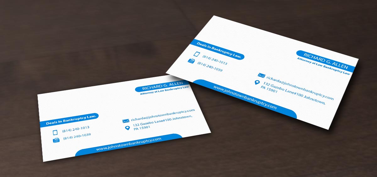 Diseño de Tarjeta de Presentación por Pointless Pixels India para Law Offices of Richard G. Allen | Diseño #4040702