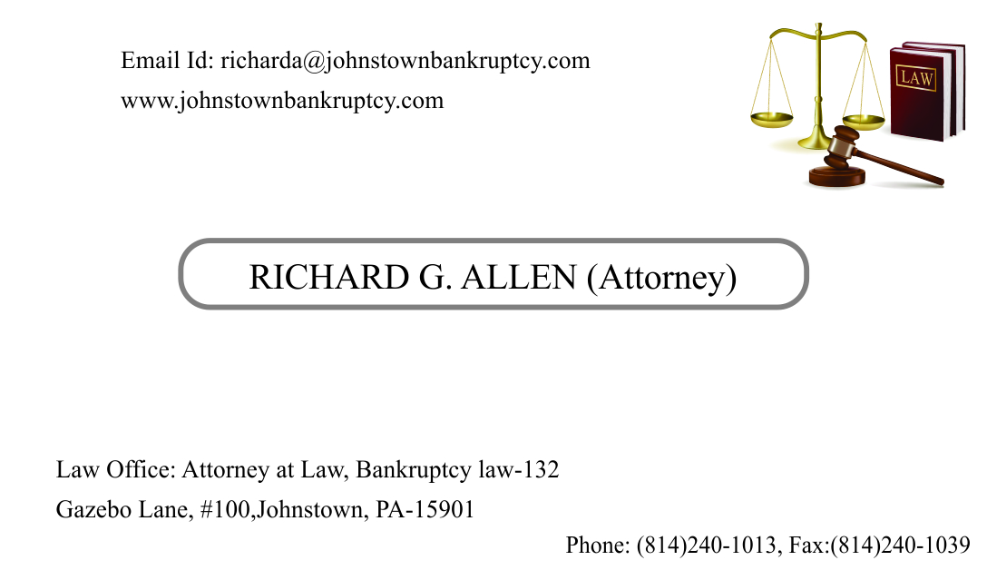 Design de Carte de Visite par jyoti23 pour Law Offices of Richard G. Allen | Design #4040144