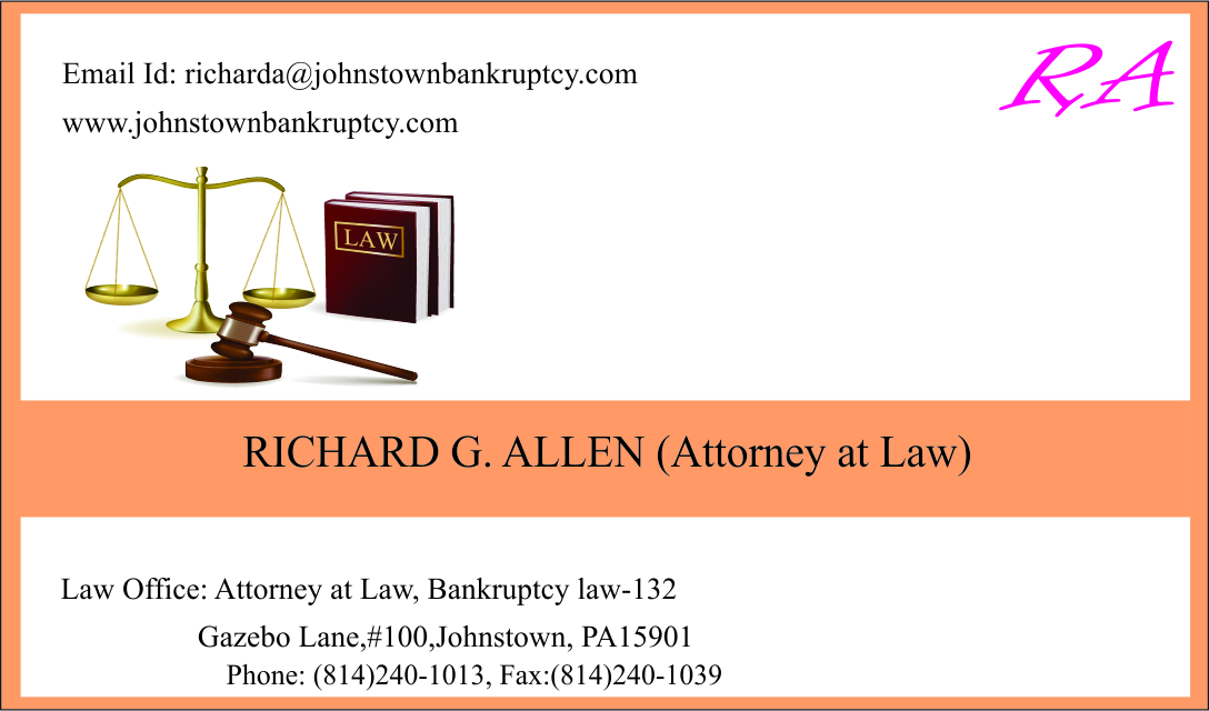 Business Card Design by jyoti23 for Law Offices of Richard G. Allen | Design #4084146