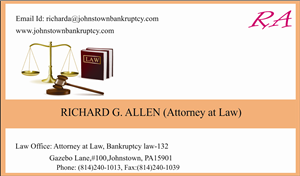 Business Card Design by jyoti23 for Law Offices of Richard G. Allen | Design #4084146