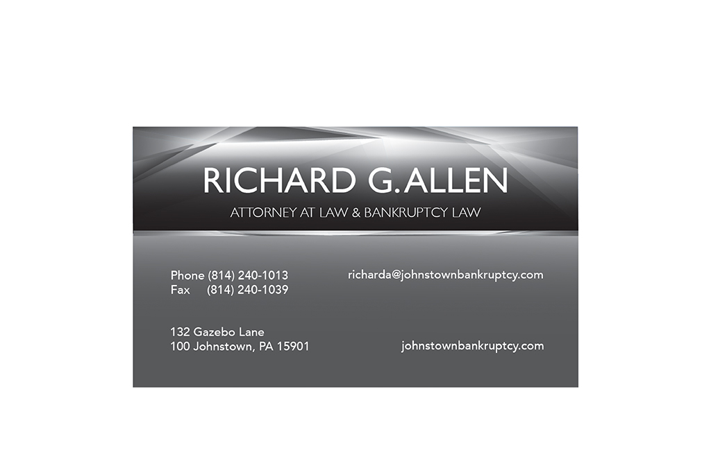 Design de Carte de Visite par Jan Kozacek pour Law Offices of Richard G. Allen | Design #4035361