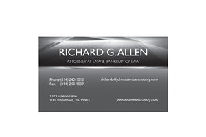 Visitenkarten-Design von Jan Kozacek für Law Offices of Richard G. Allen | Design #4035361