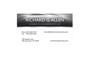 Design de Carte de Visite par Jan Kozacek pour Law Offices of Richard G. Allen | Design : #4035741