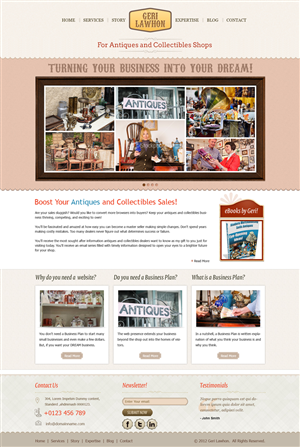 Small Biz Consultant establishing her own unique Brand | Diseño Wordpress por Mayank Patel