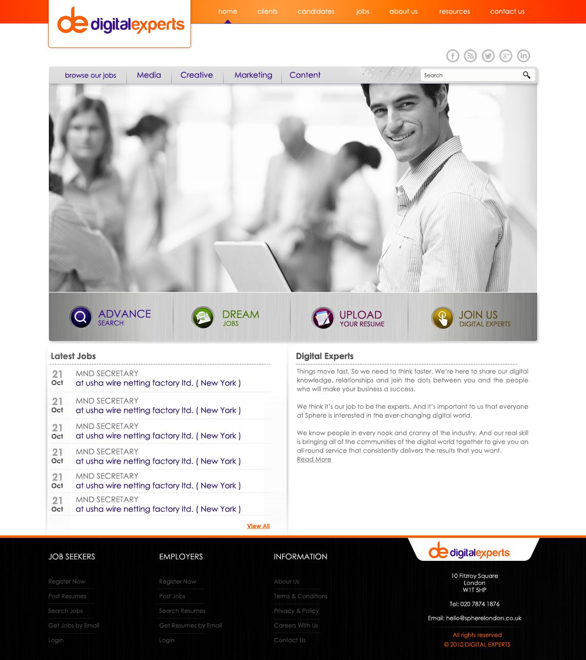 Wordpress Design by webwinner for Digital experts | Design #1139187