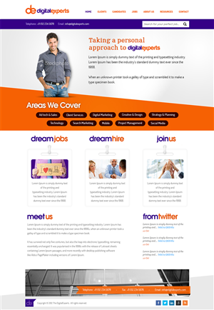 Wordpress Design by Mayank Patel for Digital experts | Design: #1114027