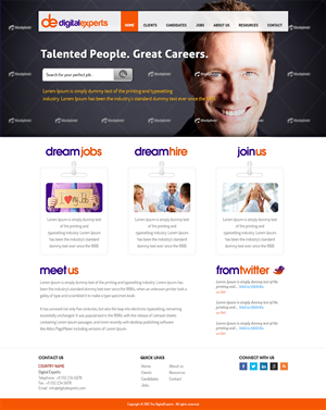 Wordpress Design by Mayank Patel for Digital experts | Design: #1114029