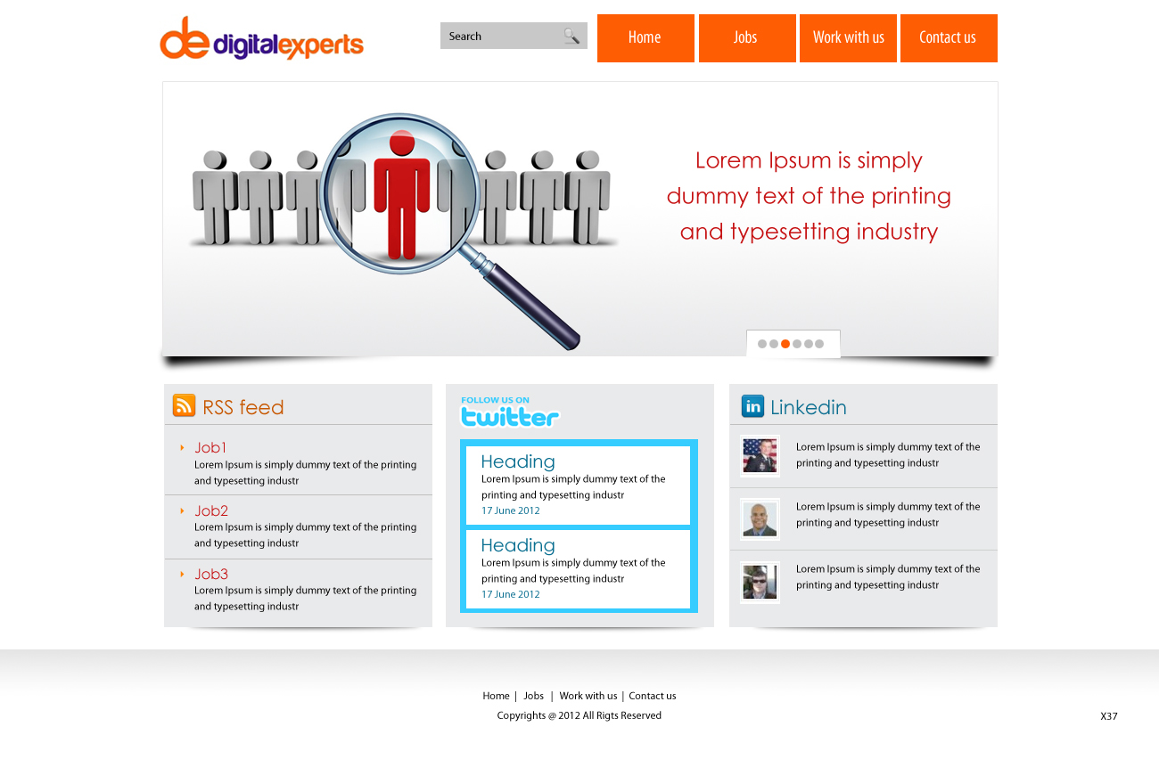 Wordpress Design by pb for Digital experts | Design #1113051