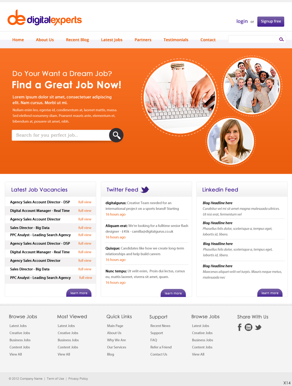 Diseño Wordpress por pb para Digital experts | Diseño #1113053