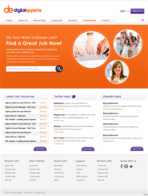 Wordpress Design by pb for Digital experts | Design: #1113053