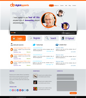Wordpress Design by pb for Digital experts | Design: #1115775