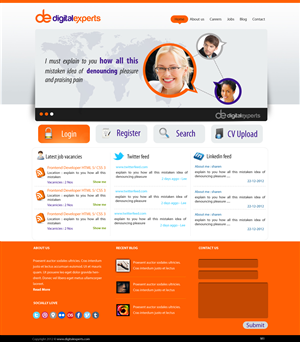 Wordpress Design by pb for Digital experts | Design: #1115776