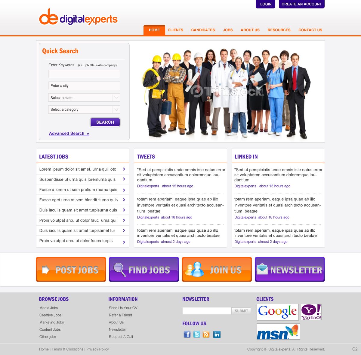 Wordpress Design by pb for Digital experts | Design #1115777