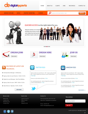 Wordpress Design by pb for Digital experts | Design: #1115781
