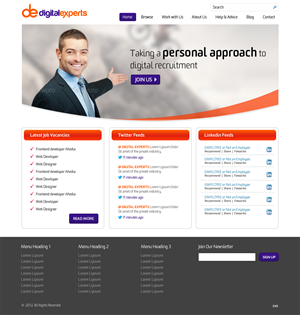 Wordpress Design by pb for Digital experts | Design: #1117397