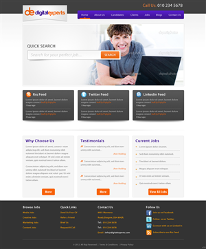 Wordpress Design by pb for Digital experts | Design: #1119065