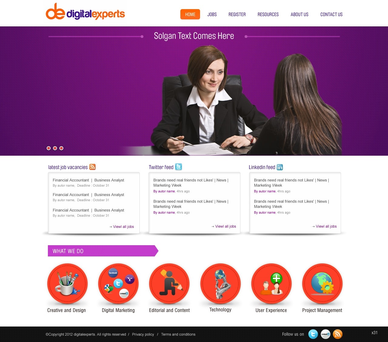 WordPress-Design von pb für Digital experts | Design #1151094