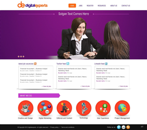 Wordpress Design by pb for Digital experts | Design: #1151094