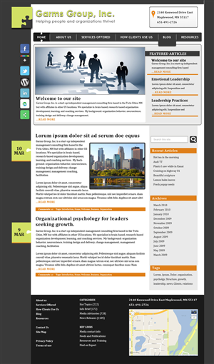 Wordpress Design by el Sid for this project | Design: #1123865