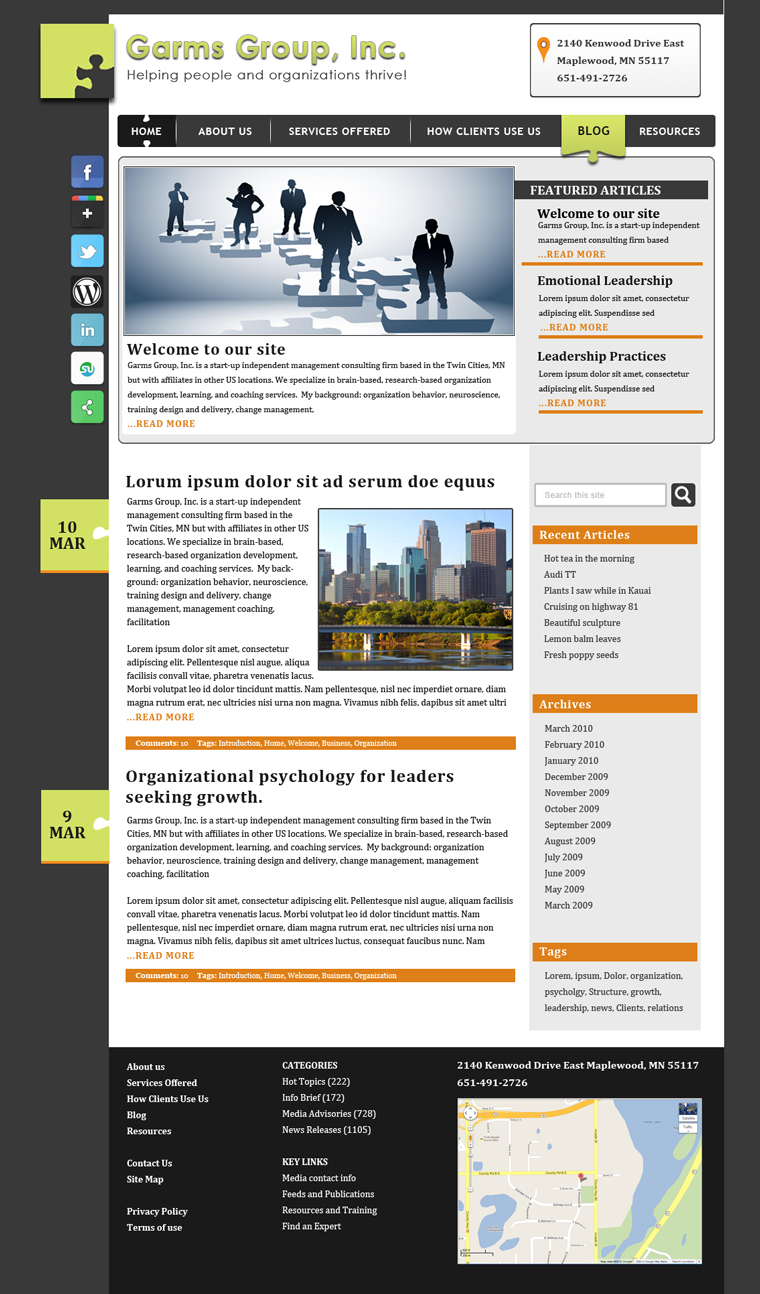 Wordpress Design by el Sid for this project | Design #1124123